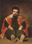 Diego Velazquez A Dwarf Sitting on the Floor (mk08) oil on canvas